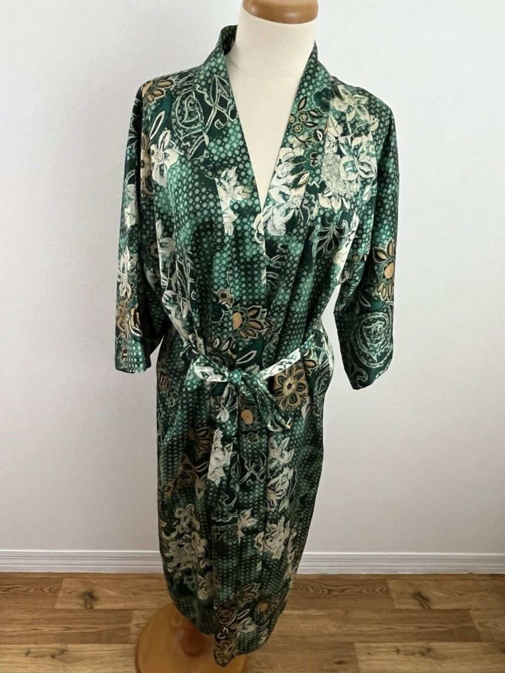Vintage California Dynasty Lingerie Dressing Gown Peignoir Robe Women's L